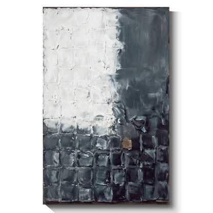 Modern abstract wall art, hand-painted oil painting