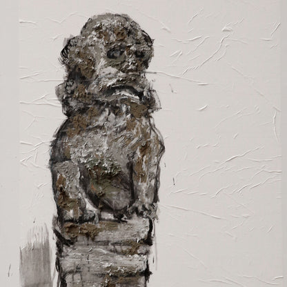 Modern abstract wall art, hand-painted oil painting