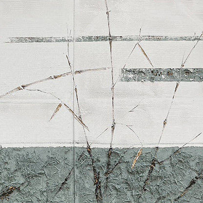 Banner modern abstract wall art, hand-painted oil painting