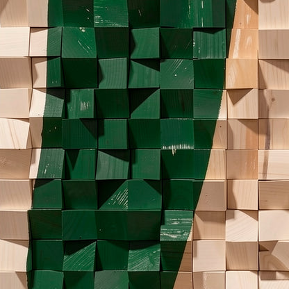 Modern Wooden Wall Art 3D Wood Wall Decor for Living Room:Portrait Thinker