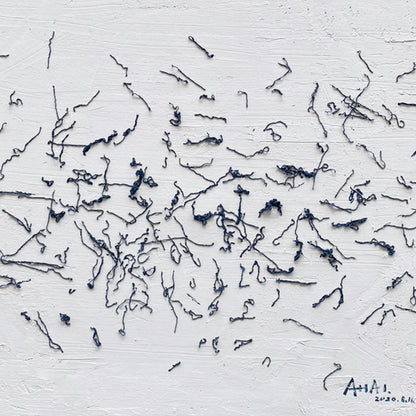 Modern abstract wall art, hand-painted oil painting