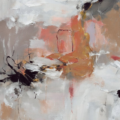 Modern abstract wall art, hand-painted oil painting