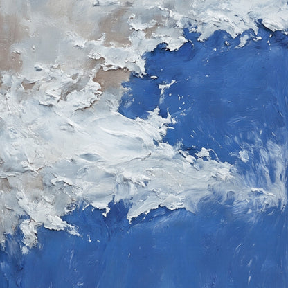 Modern abstract wall art, hand-painted oil painting