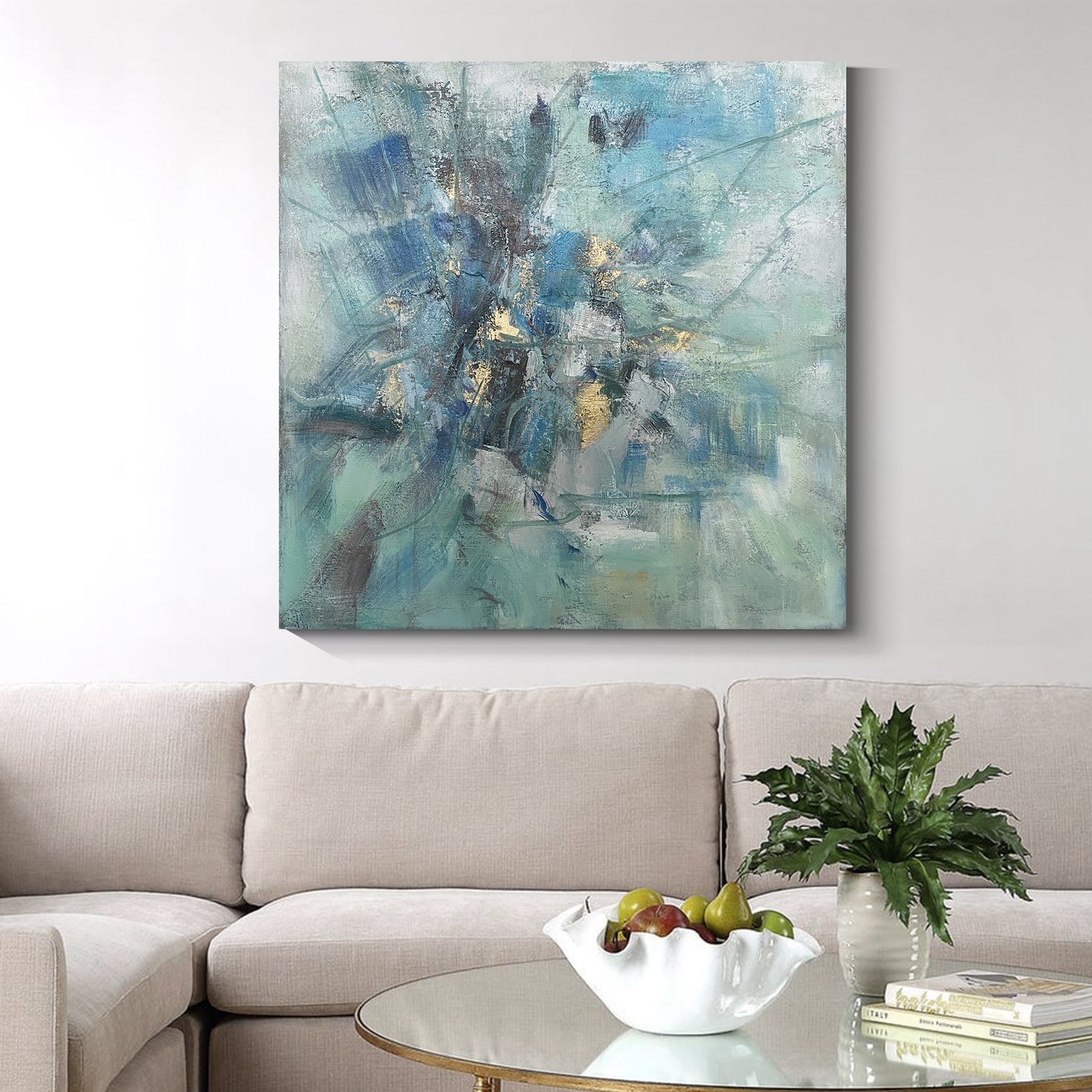 Modern abstract wall art, hand-painted oil painting