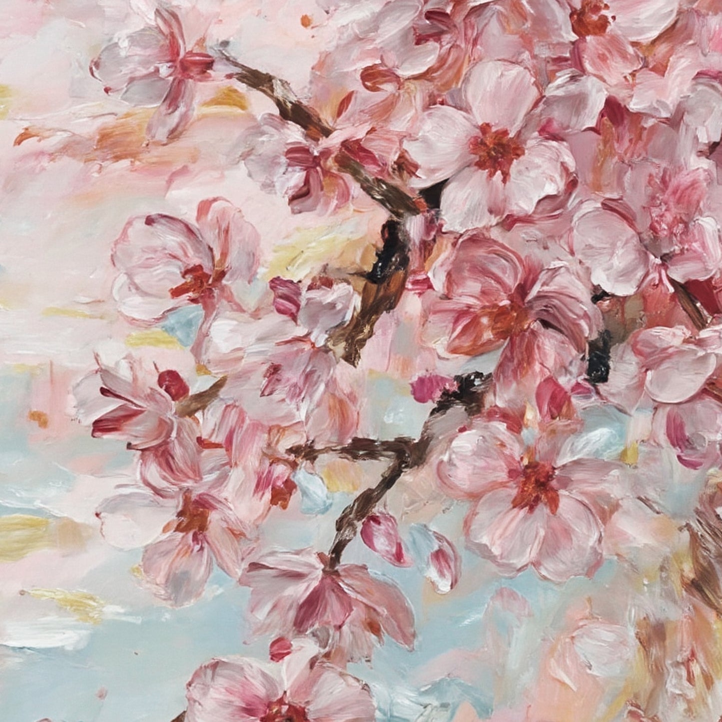 Modern abstract wall art, hand-painted oil painting