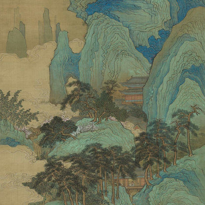 "peach orchard" Silk prints