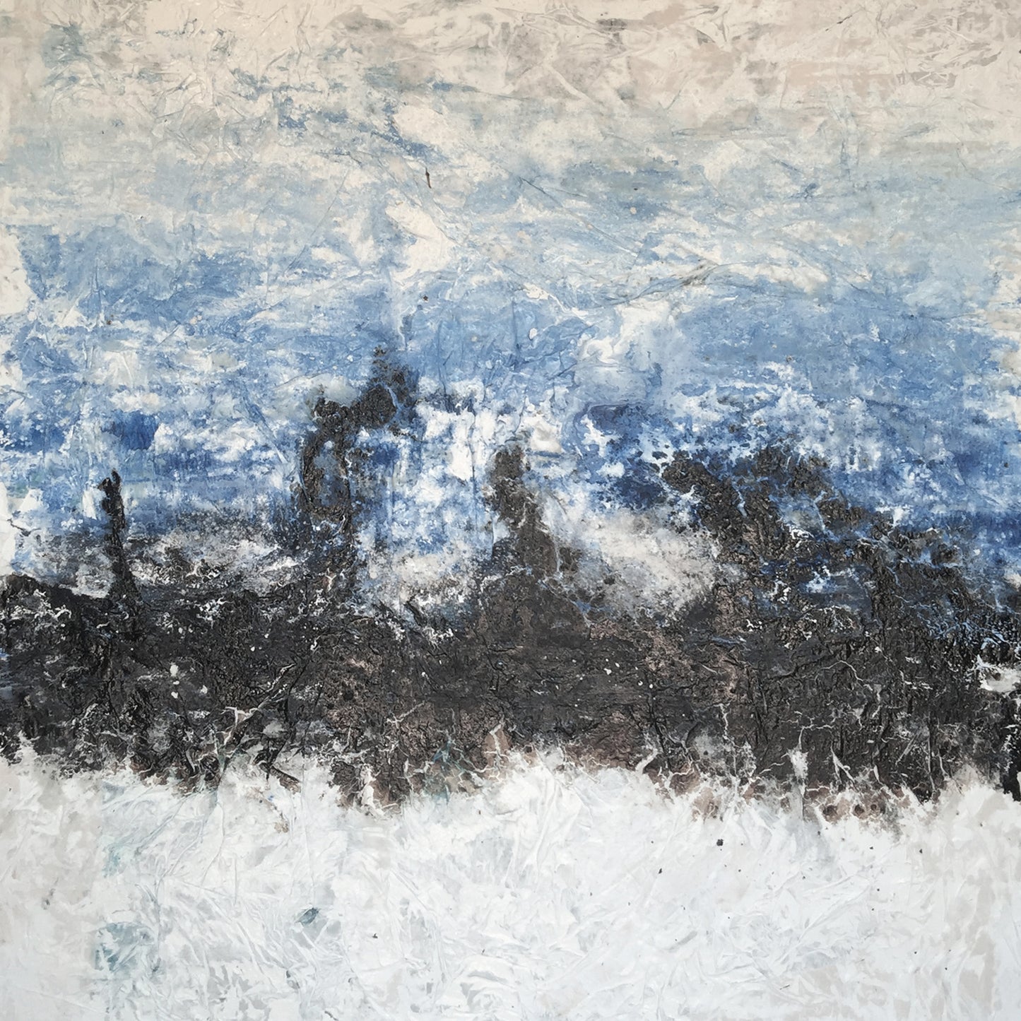 Modern abstract wall art, hand-painted oil painting