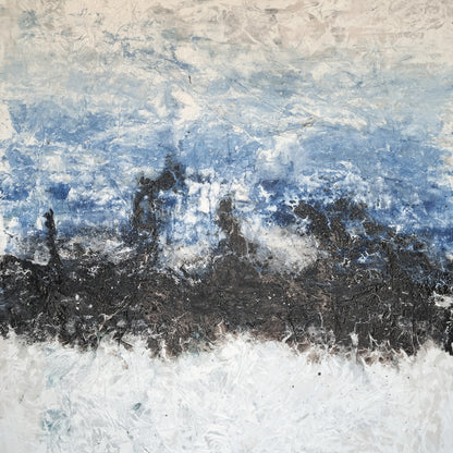 Modern abstract wall art, hand-painted oil painting