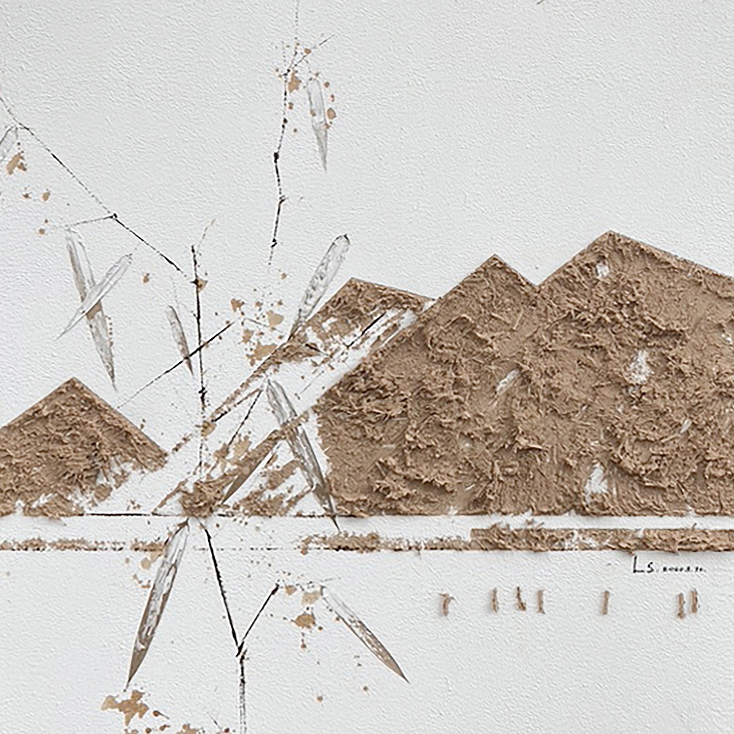 Modern abstract wall art, hand-painted oil painting