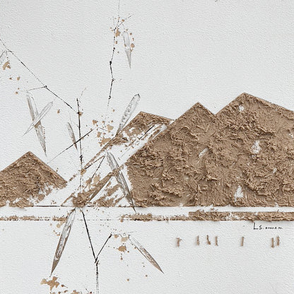 Modern abstract wall art, hand-painted oil painting