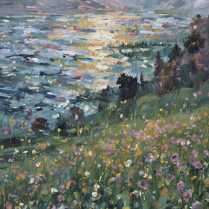 Modern abstract wall art, hand-painted oil painting