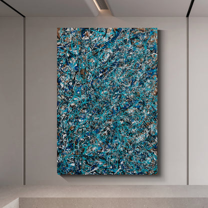 Modern abstract wall art, hand-painted oil painting