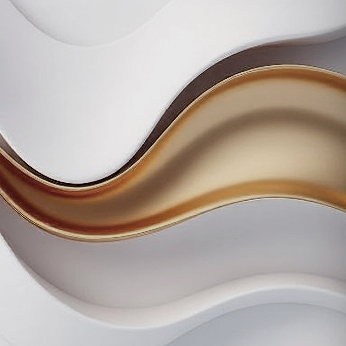 Beige and brown wall sculptures, 3D wooden wall art, simple wall-hung home decoration.