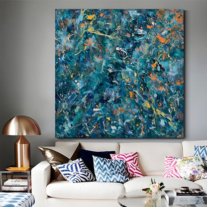 Modern abstract wall art, hand-painted oil painting