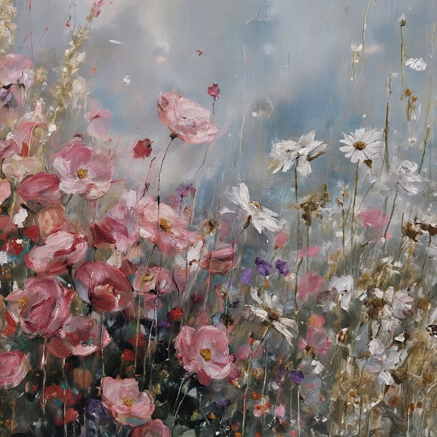 Modern abstract wall art, hand-painted oil painting