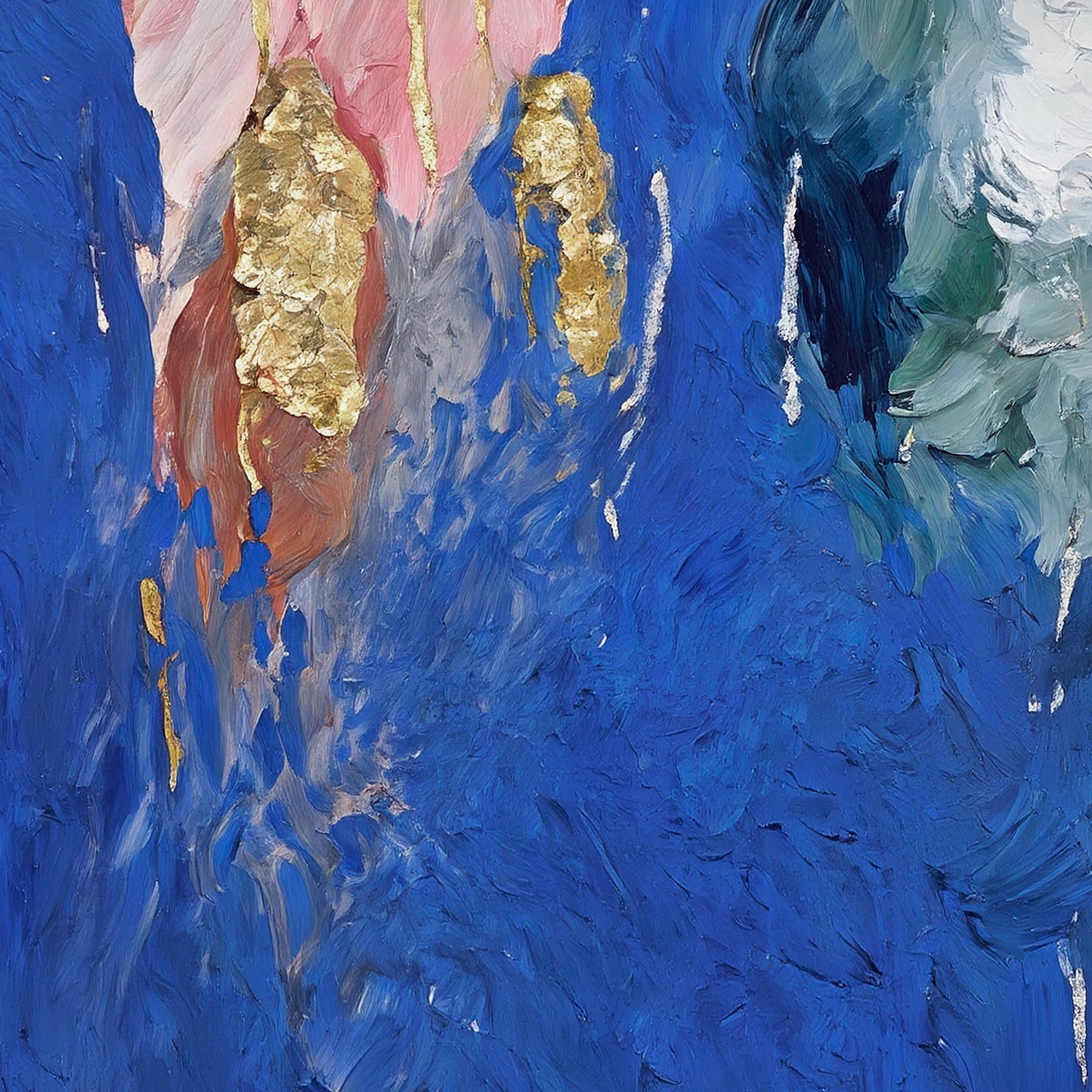 Modern abstract wall art, hand-painted oil painting