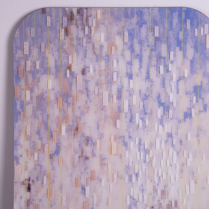 Purple and White Meteor Acrylic Installation Art