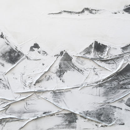 Banner modern abstract wall art, hand-painted oil painting