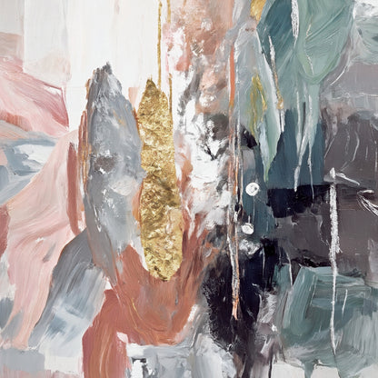 Modern abstract wall art, hand-painted oil painting
