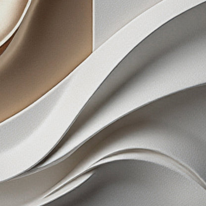 Beige, black and brown wall sculptures, 3D wooden wall art, simple wall-hung home decoration.