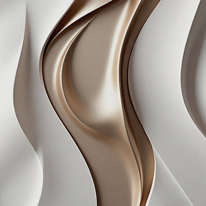 Beige and brown wall sculptures, 3D wooden wall art, simple wall-hung home decoration.