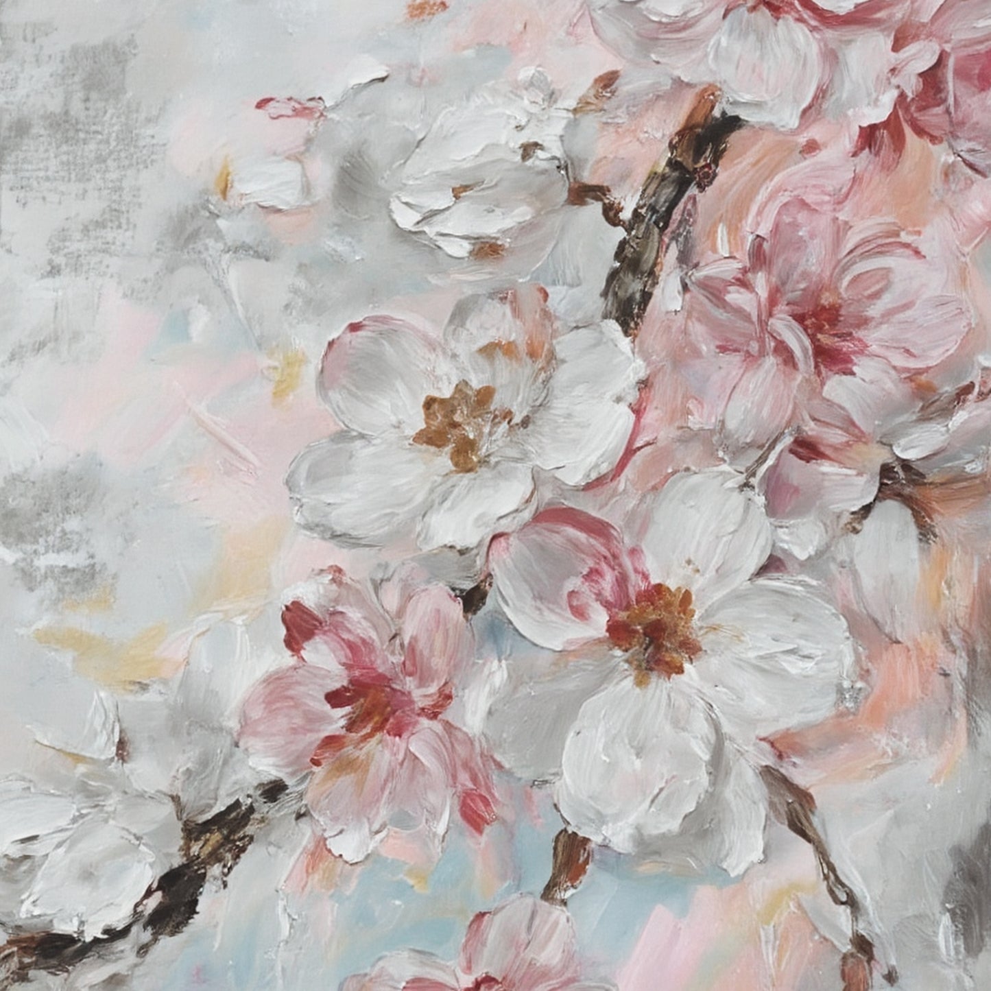 Modern abstract wall art, hand-painted oil painting