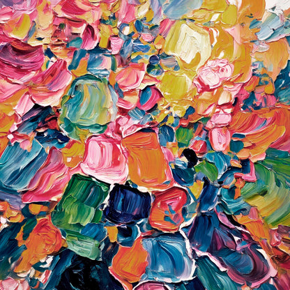 Modern abstract wall art, hand-painted oil painting