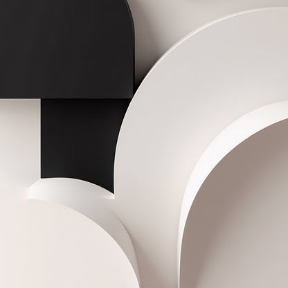 Beige and black Wall Sculptures, 3D Wood Wall Art, Minimalist Wall Hanging Home Decor