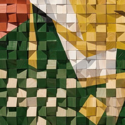 Modern Wooden Wall Art 3D Wood Wall Decor for Living Room:Vincent Van Gogh Self-Portrait