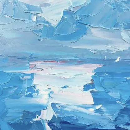 Modern abstract wall art, hand-painted oil painting