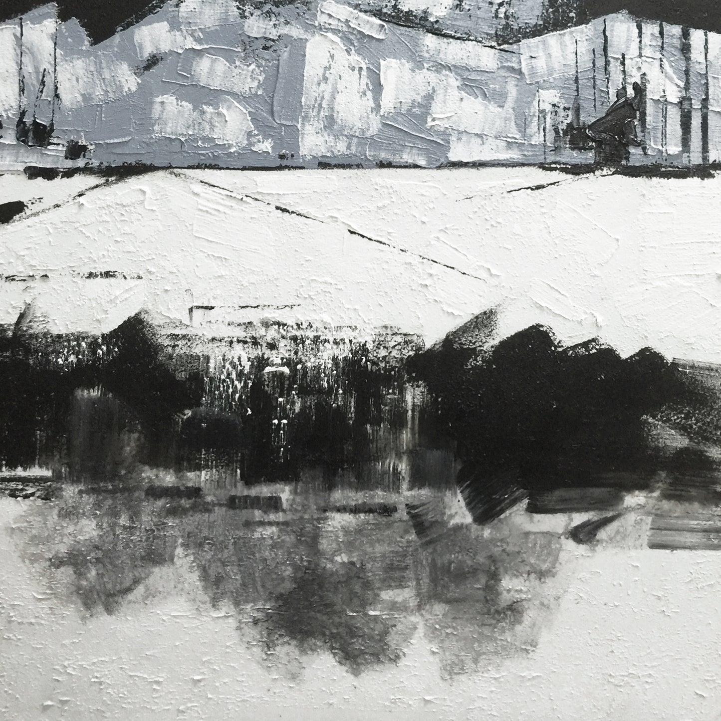 Modern abstract wall art, hand-painted oil painting