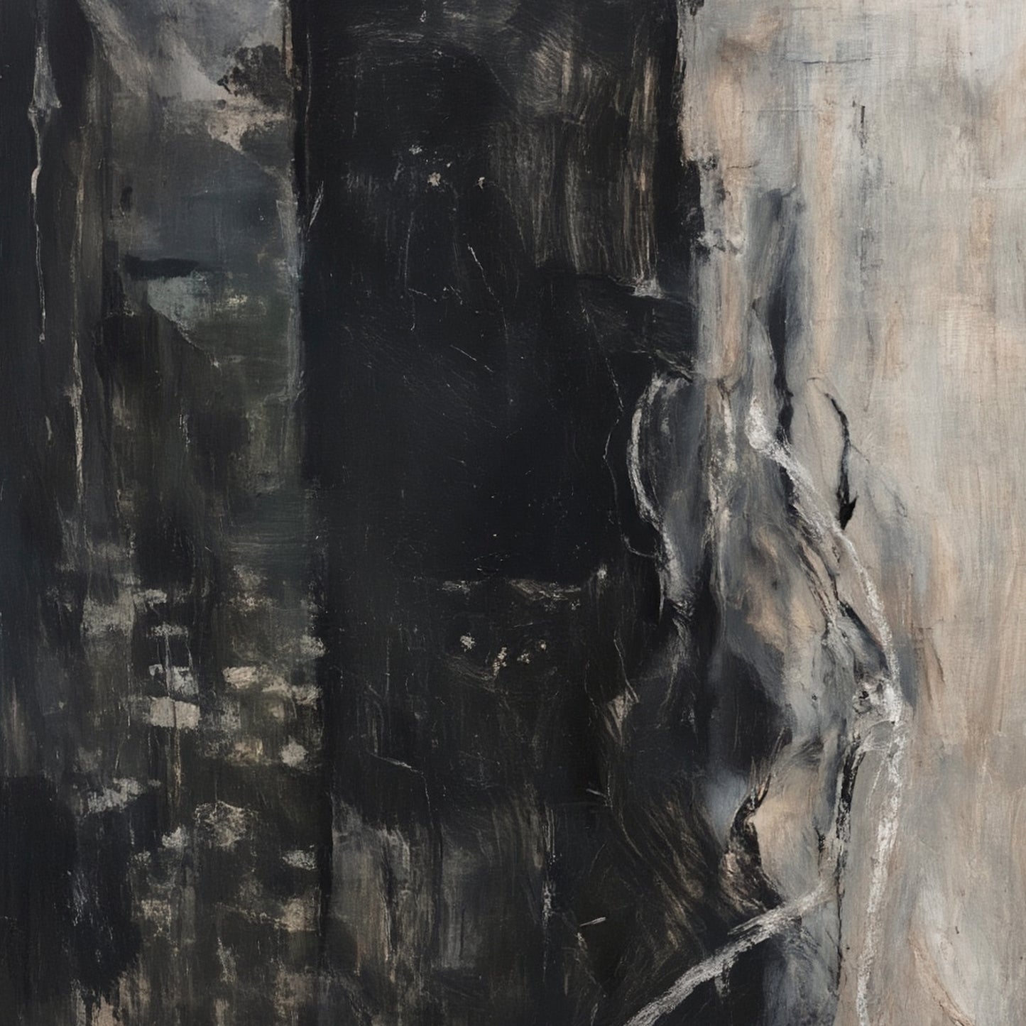 Modern abstract wall art, hand-painted oil painting