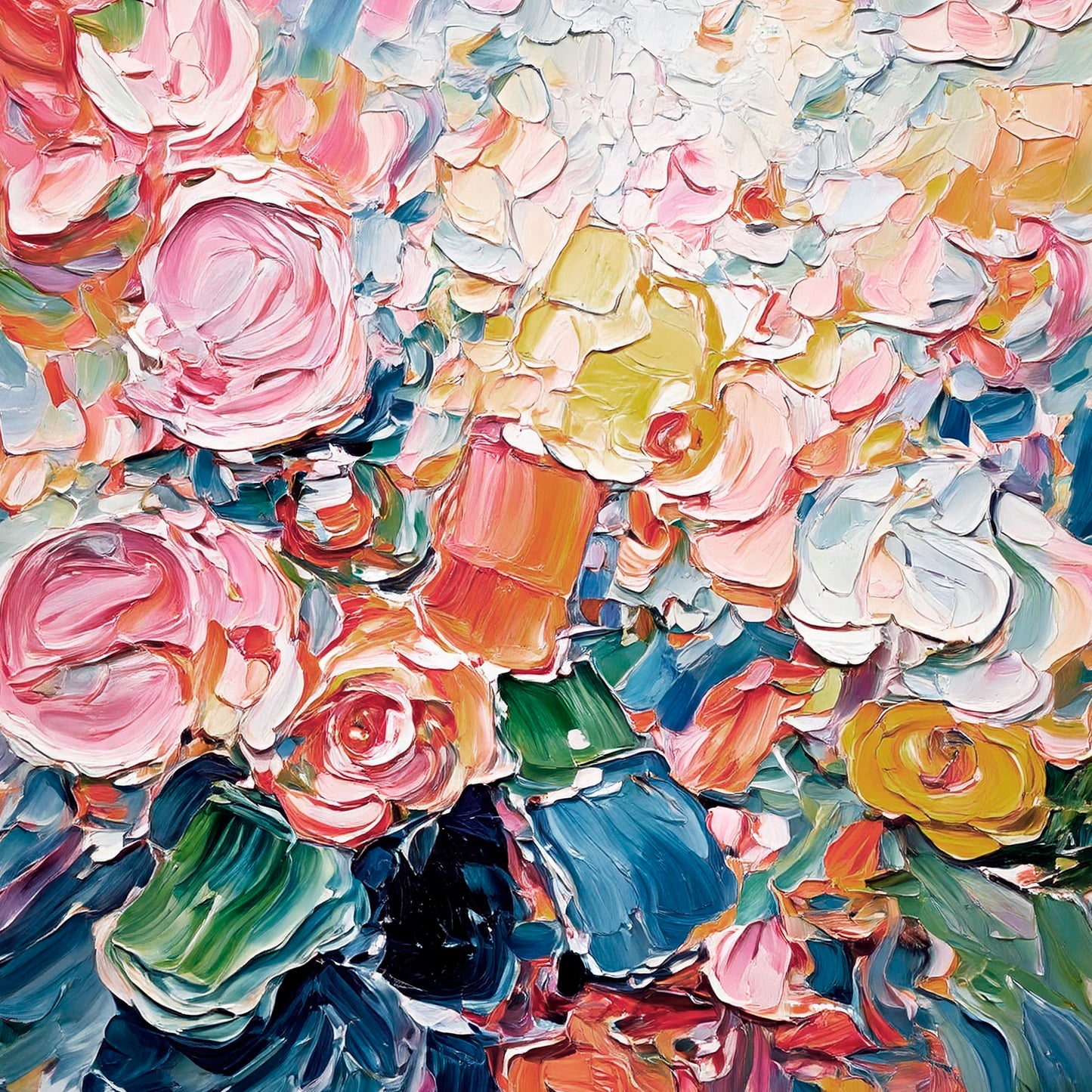 Modern abstract wall art, hand-painted oil painting