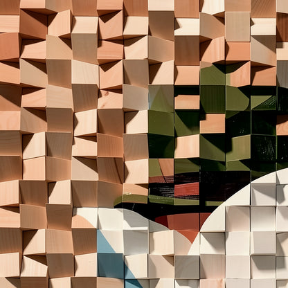 Modern Wooden Wall Art 3D Wood Wall Decor for Living Room:Gentleman in Suit and Dove