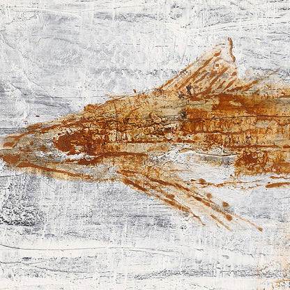 《Whale Falling》 Hand drawn oil painting