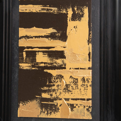 Gold acrylic hand-painted group painting