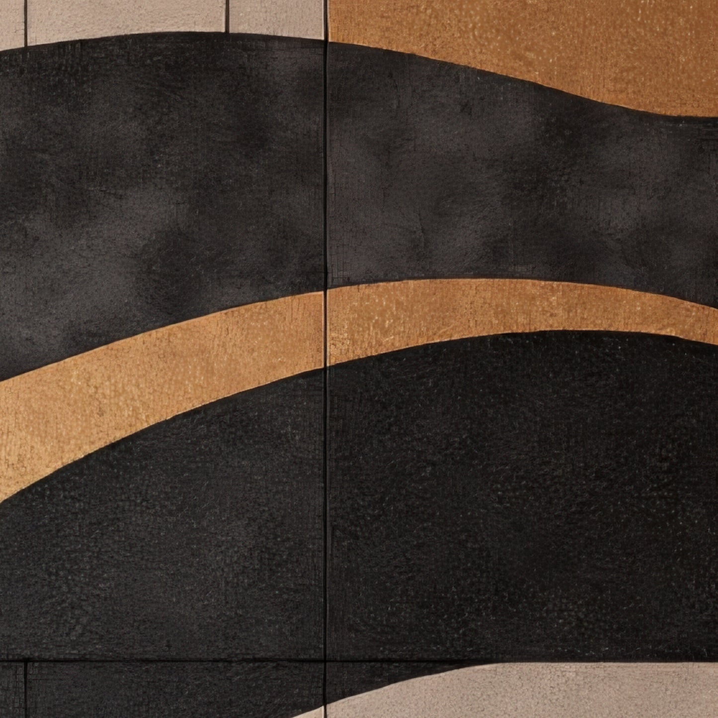 "Black gold" Wall Sculpture 3D Wood Wall Art