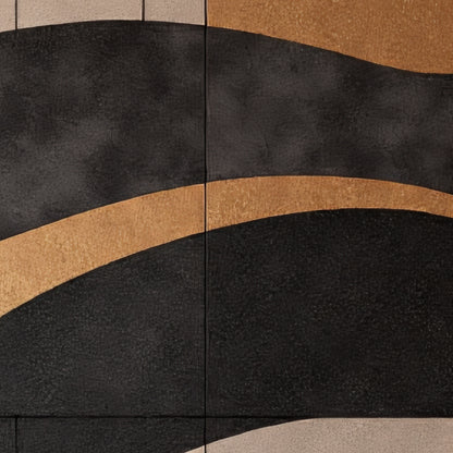 "Black gold" Wall Sculpture 3D Wood Wall Art