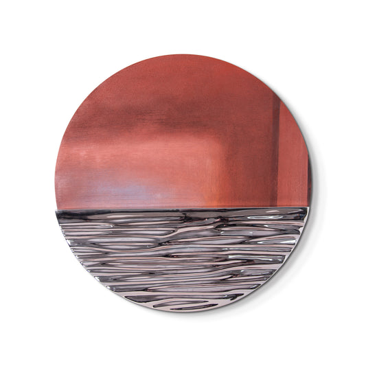 Hand painted base color fiberglass 3D wall art