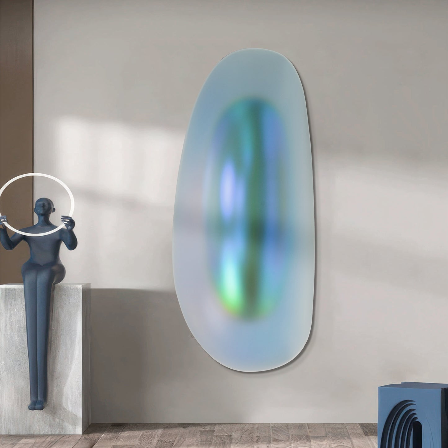 acrylic wall sculpture , 3d wall art , 3D wall decor , abstract art , curved wall object