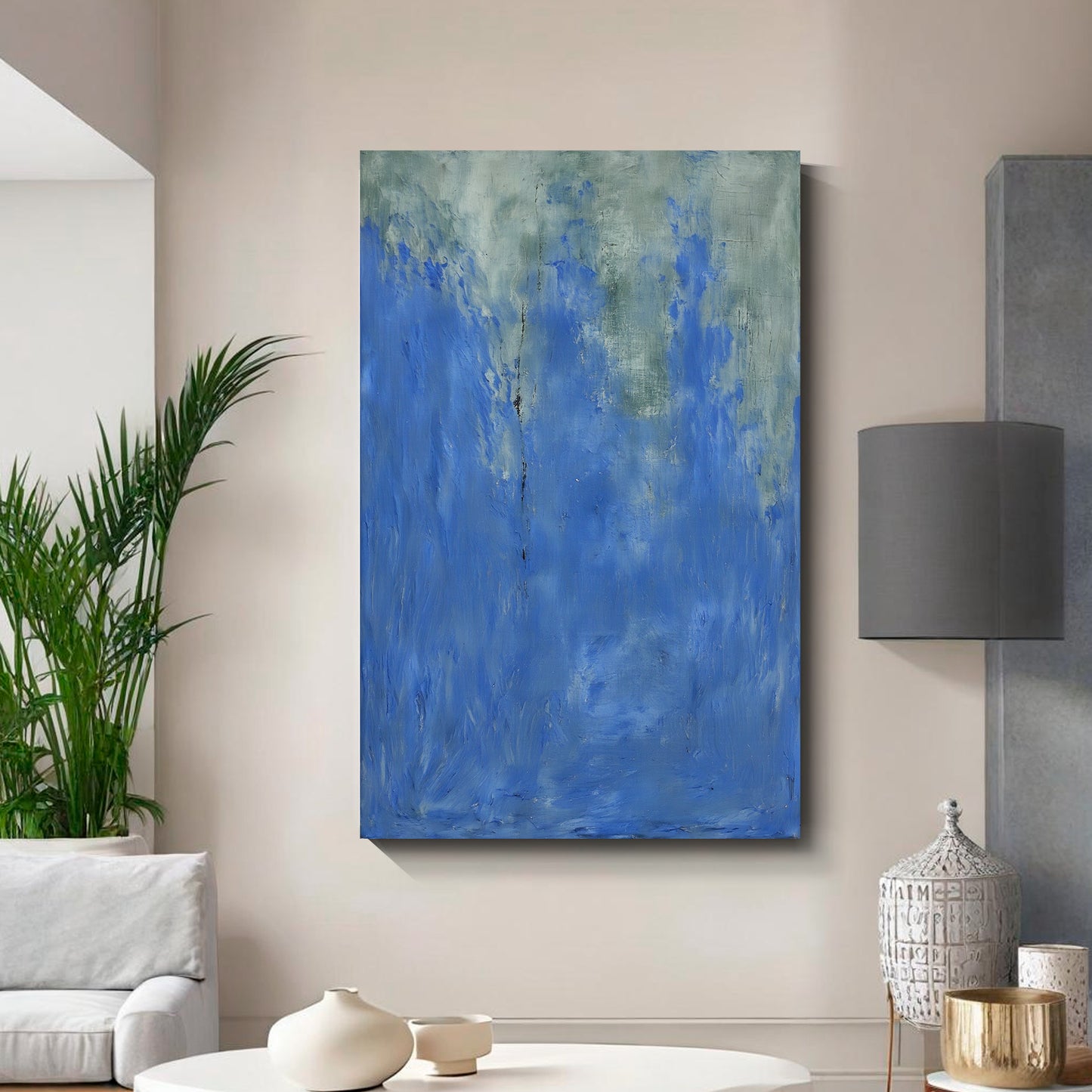 Modern abstract wall art, hand-painted oil painting
