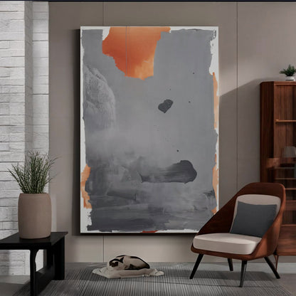 Modern abstract wall art, hand-painted oil painting