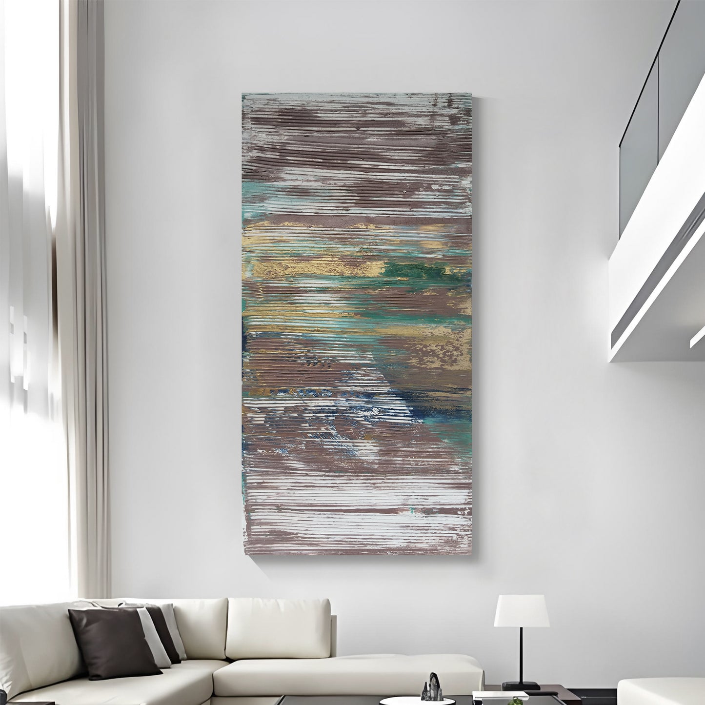 Modern abstract wall art, hand-painted oil painting