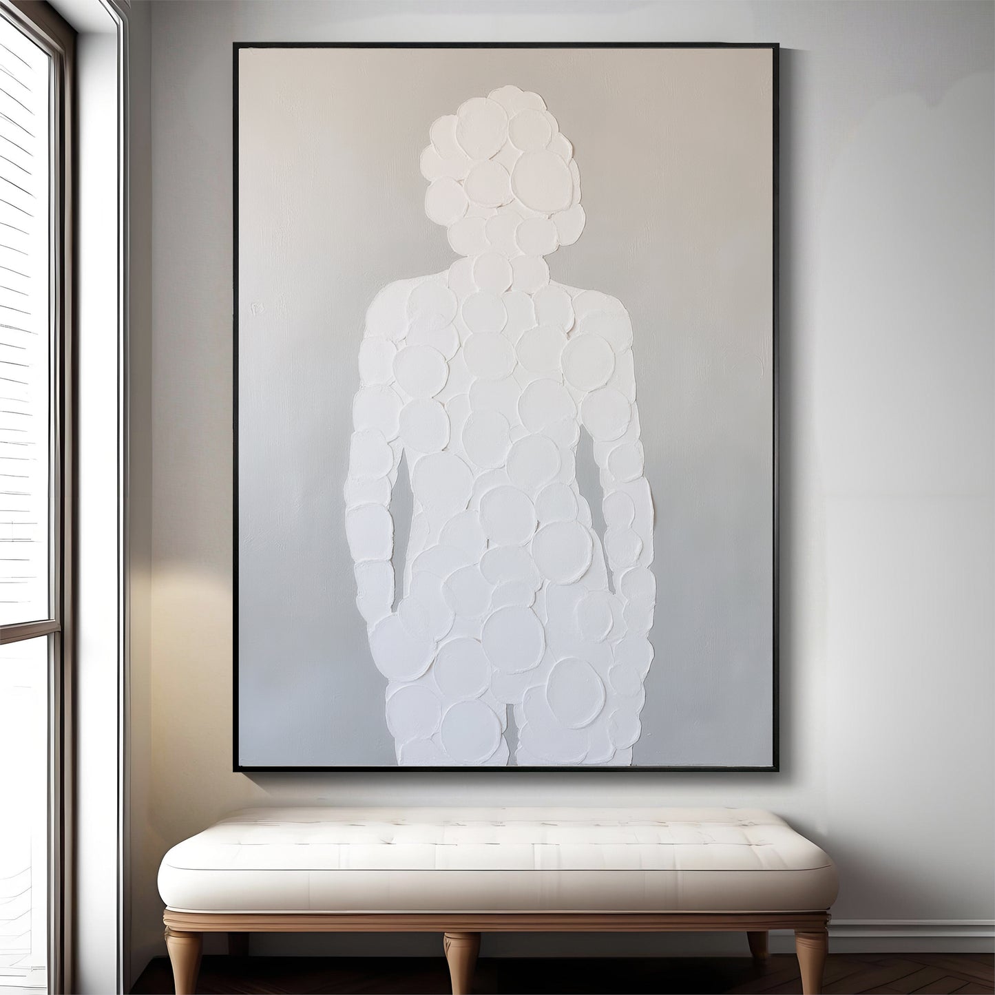 Modern abstract wall art, hand-painted oil painting