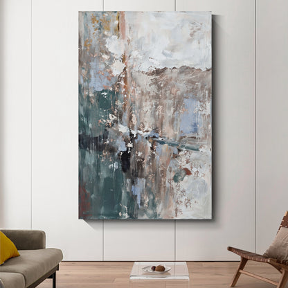 Modern abstract wall art, hand-painted oil painting