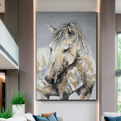 "The Steed" Hand drawn painting