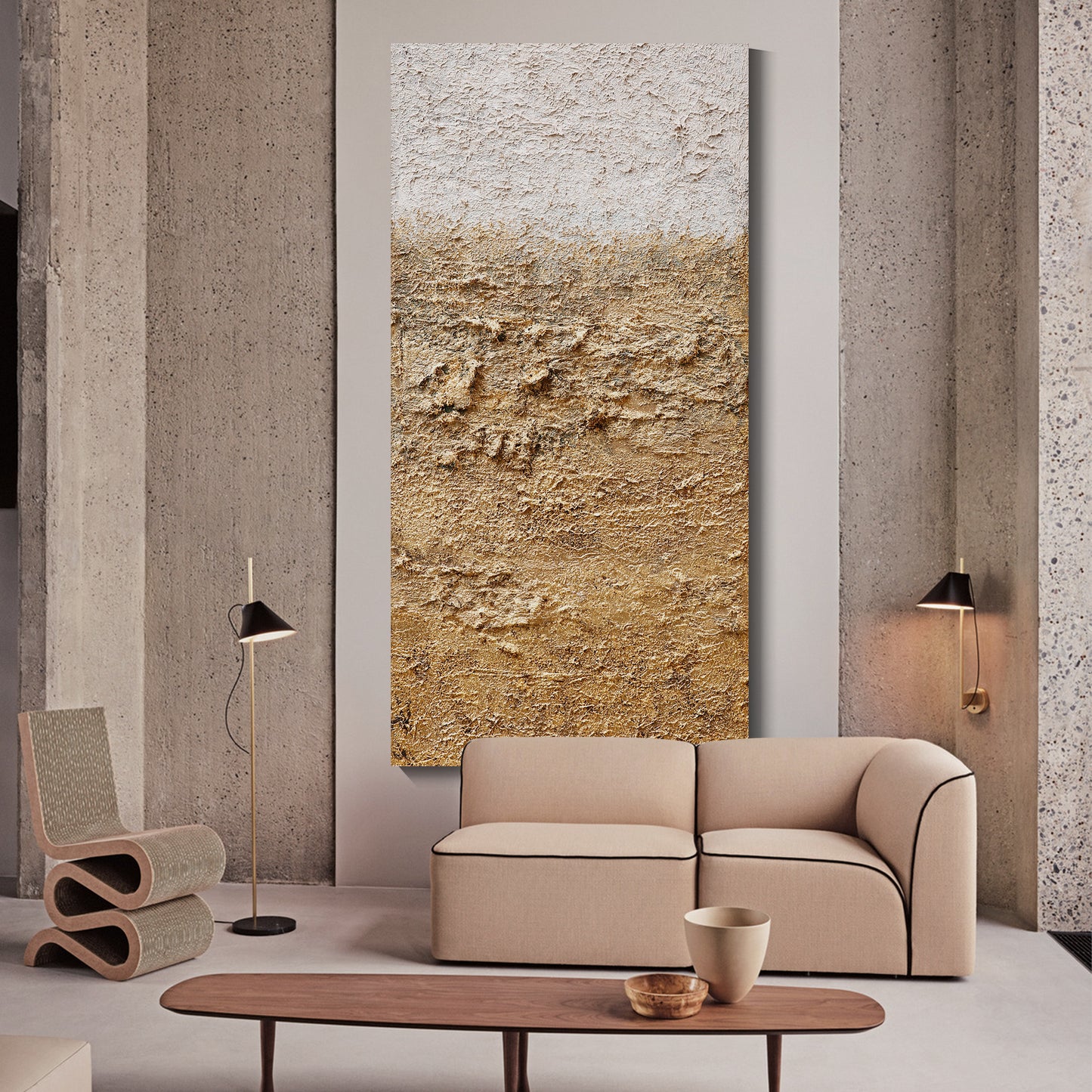 《Golden Sand》Hand drawn oil painting