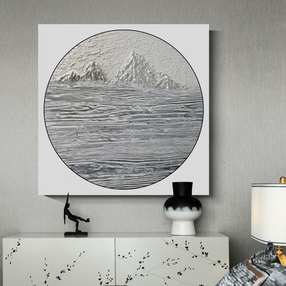 Modern abstract wall art, hand-painted oil painting