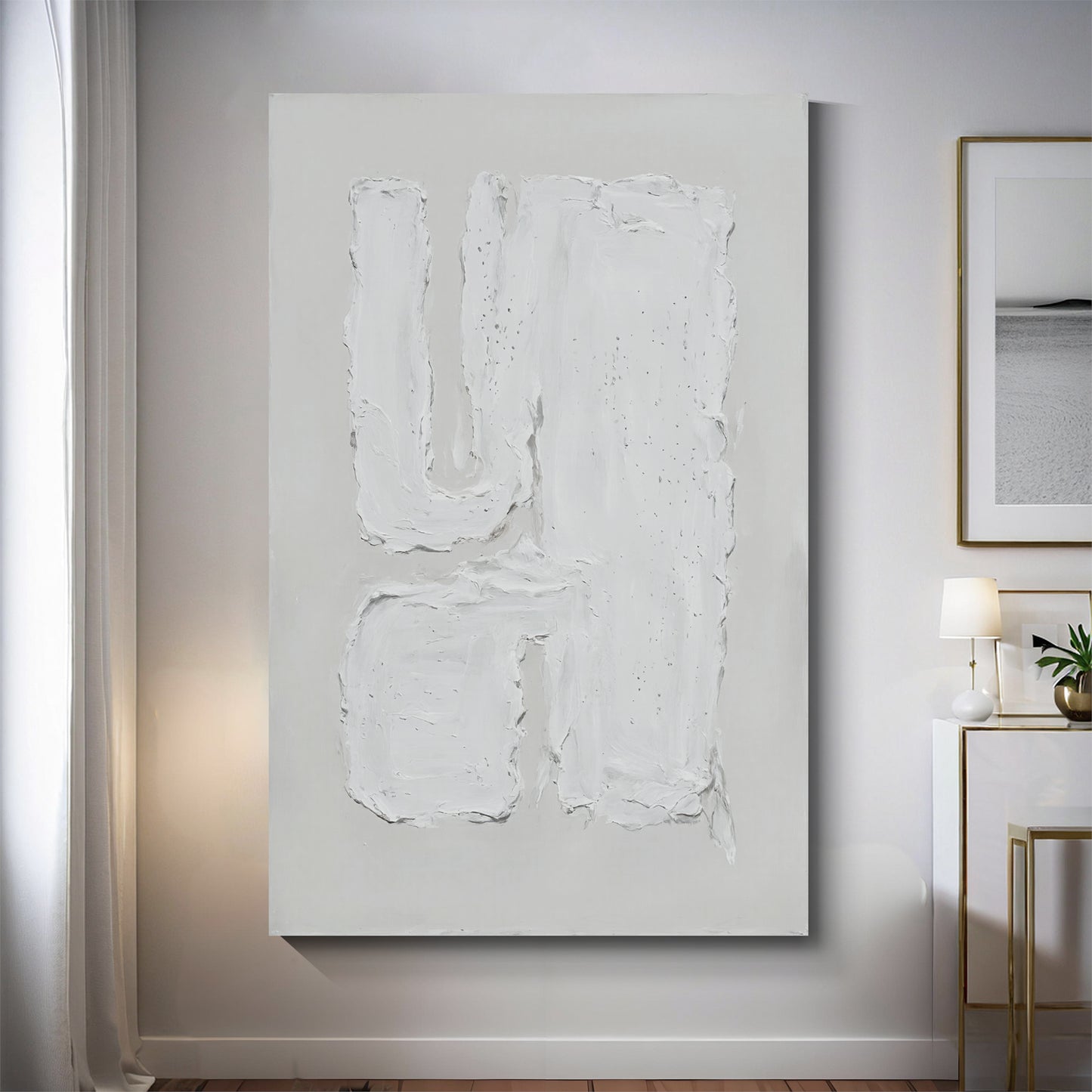 Modern abstract wall art, hand-painted oil painting