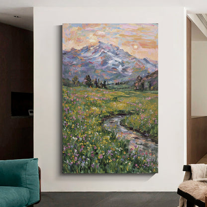 Modern abstract wall art, hand-painted oil painting